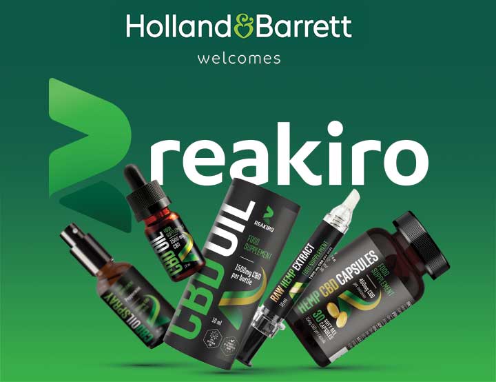 Holland & Barrett partner up Reakiro CBD