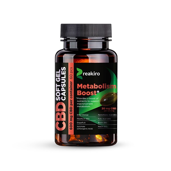 Les gélules Metabolism Boost de Reakiro